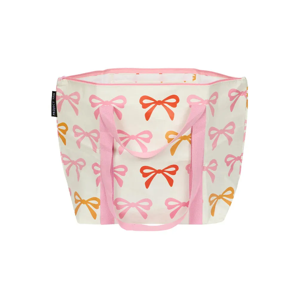 Project Ten Medium Zip Tote - Bows