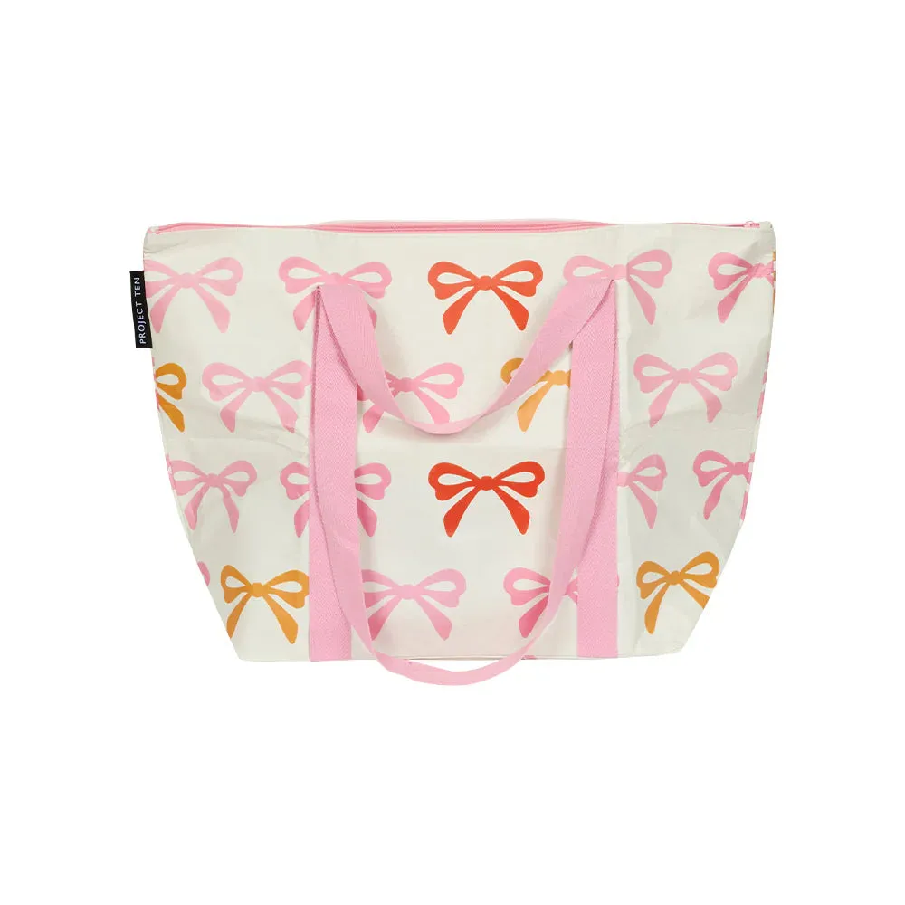 Project Ten Medium Zip Tote - Bows