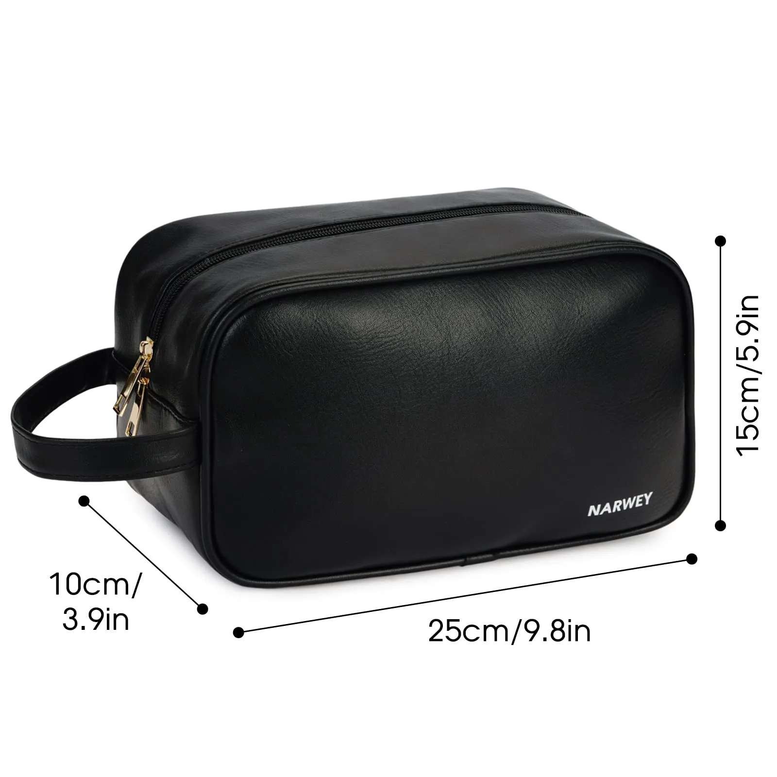 PU Leather Travel Toiletry Bag Dopp Kit