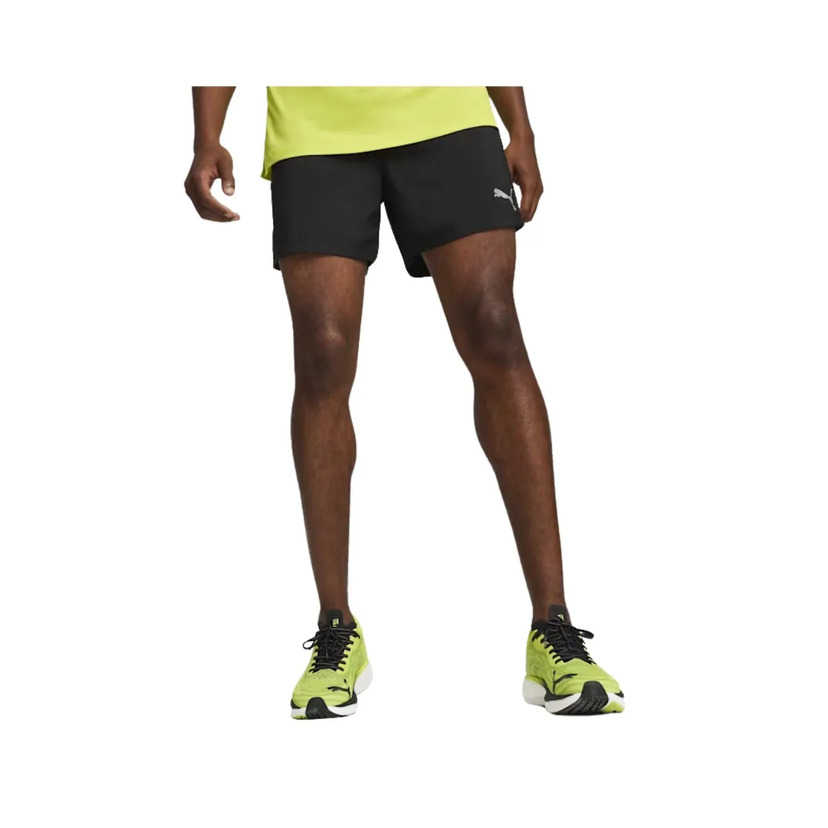 Puma Run Favourite Velocity Black Yellow Shorts