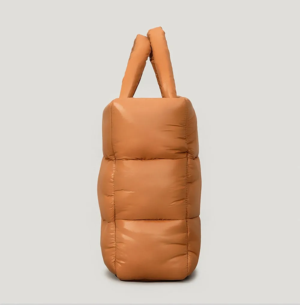 Quilted Puffer Padded Tote Bag