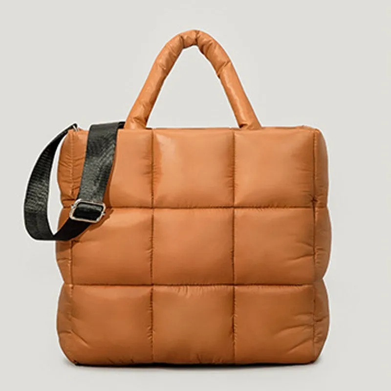 Quilted Puffer Padded Tote Bag