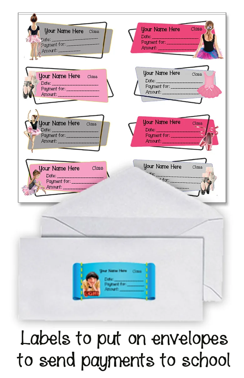 ""Ballet" School labels packs