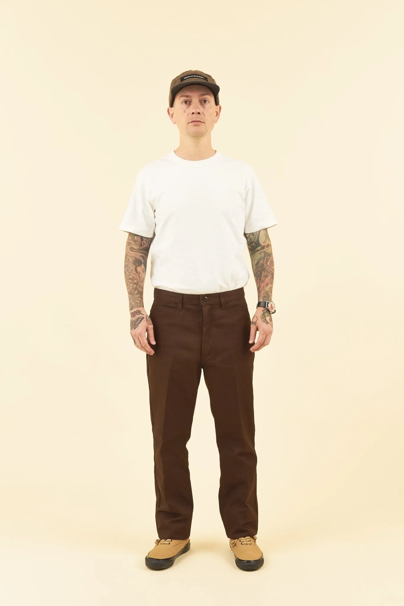 Radiall Frisco Straight Tapered Fit Pants - Brown