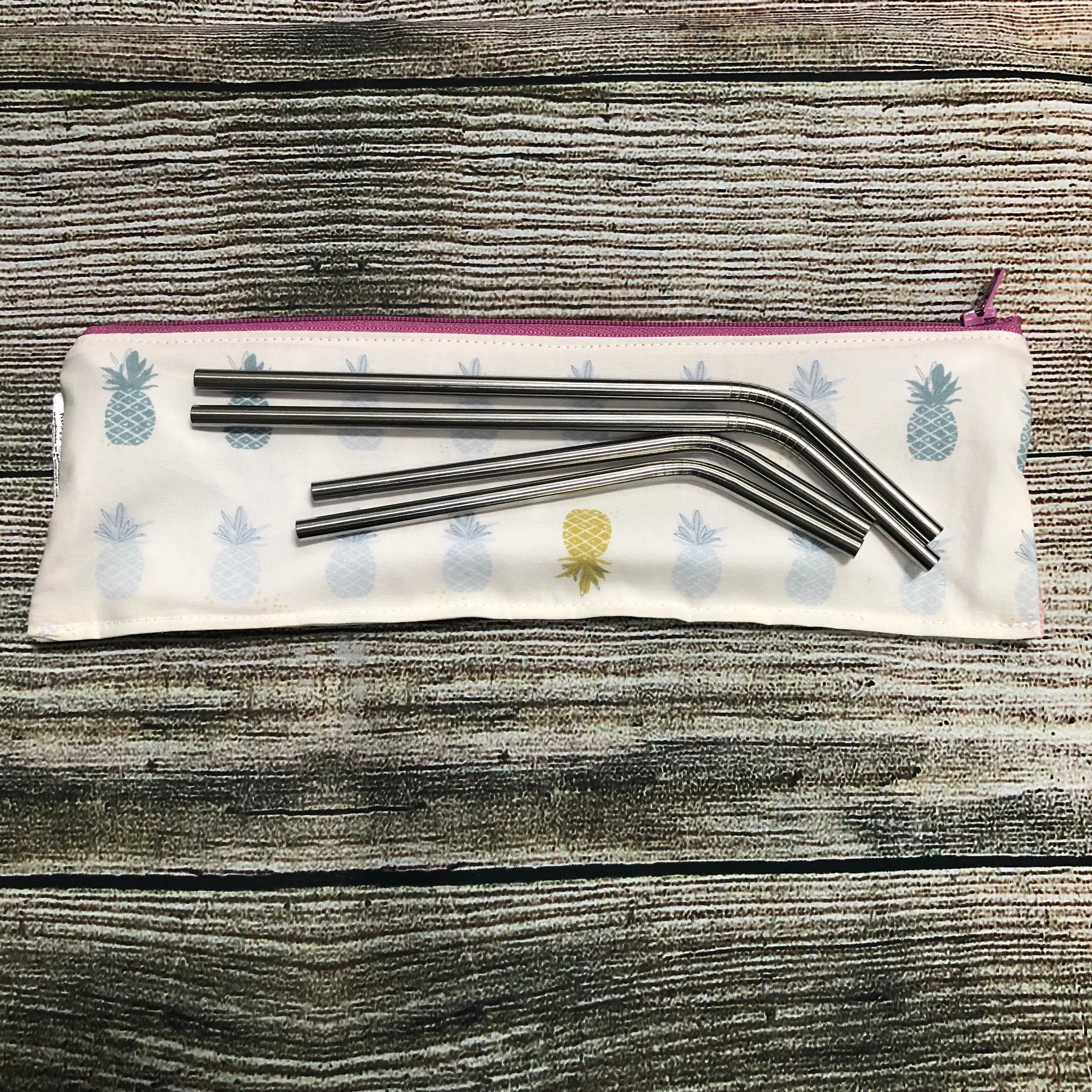 Regular Sized Reusable Straw/Utensil Wet Bag Crabs