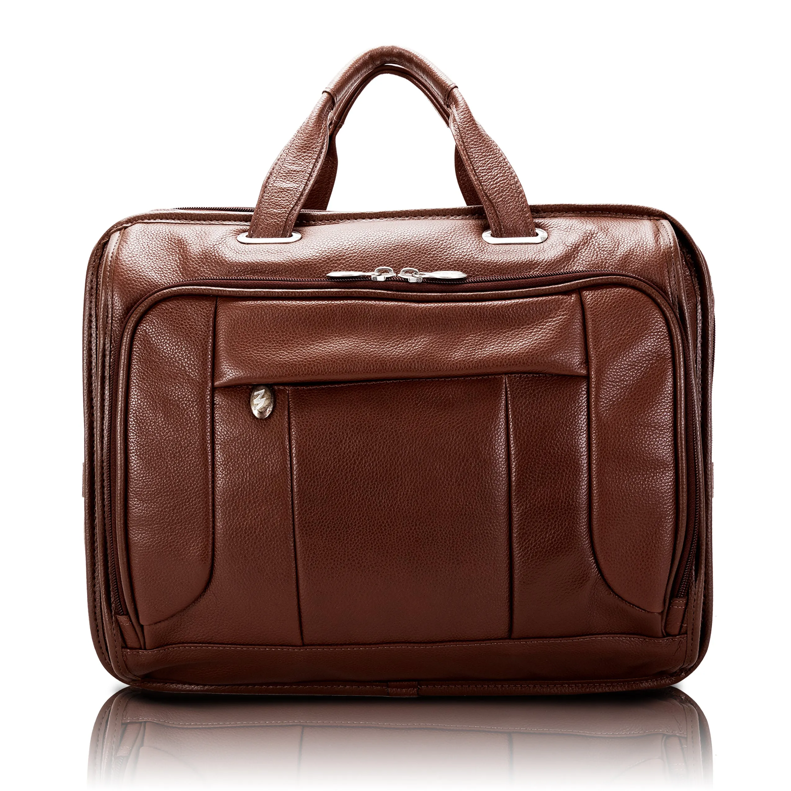 RIVER WEST | 15" Leather Laptop Briefcase