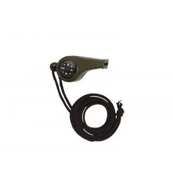 ROTHCO 3-1 SUPER WHISTLE WITH COMPASS & THERMOMETER