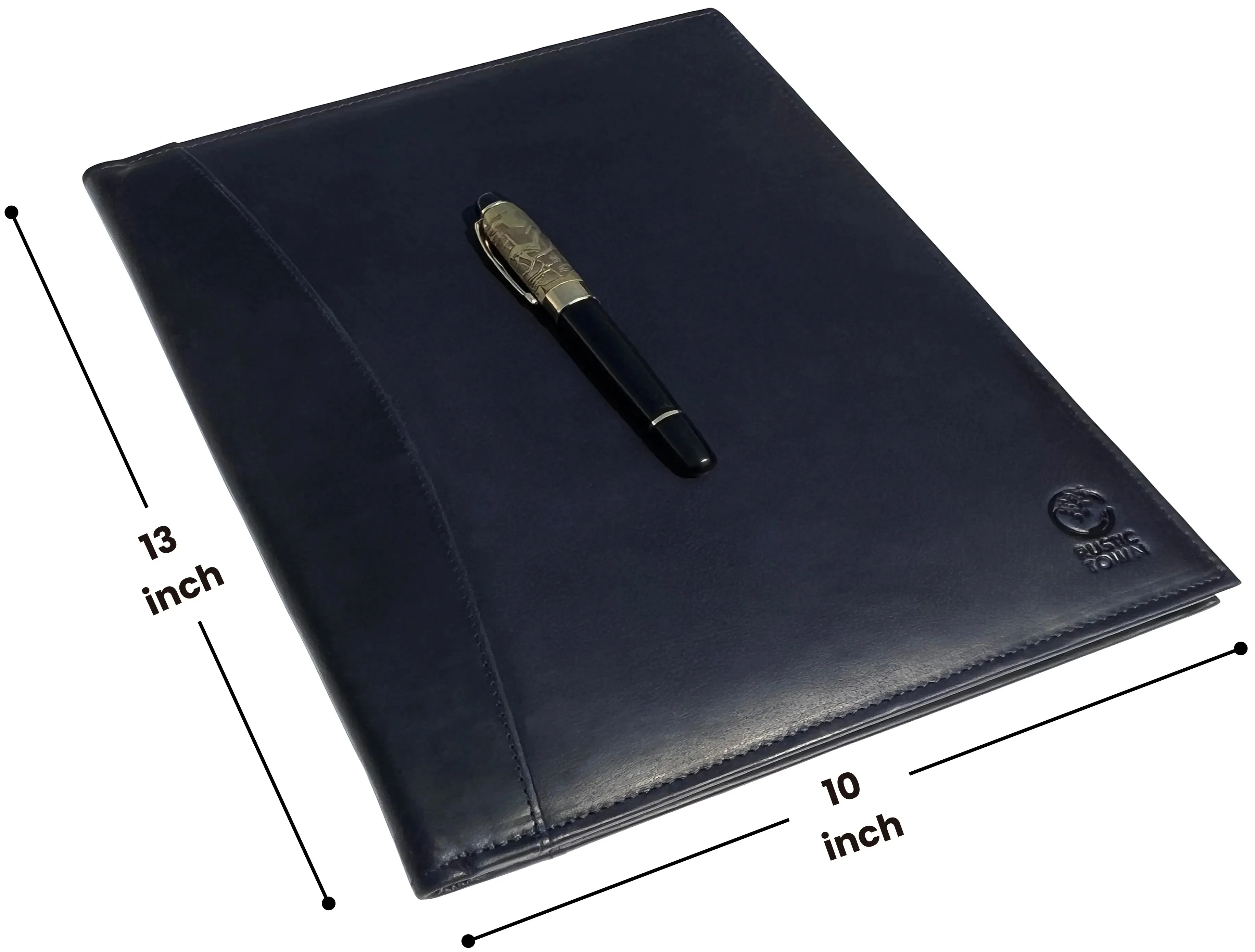 Royal Leather Portfolio (Blue)