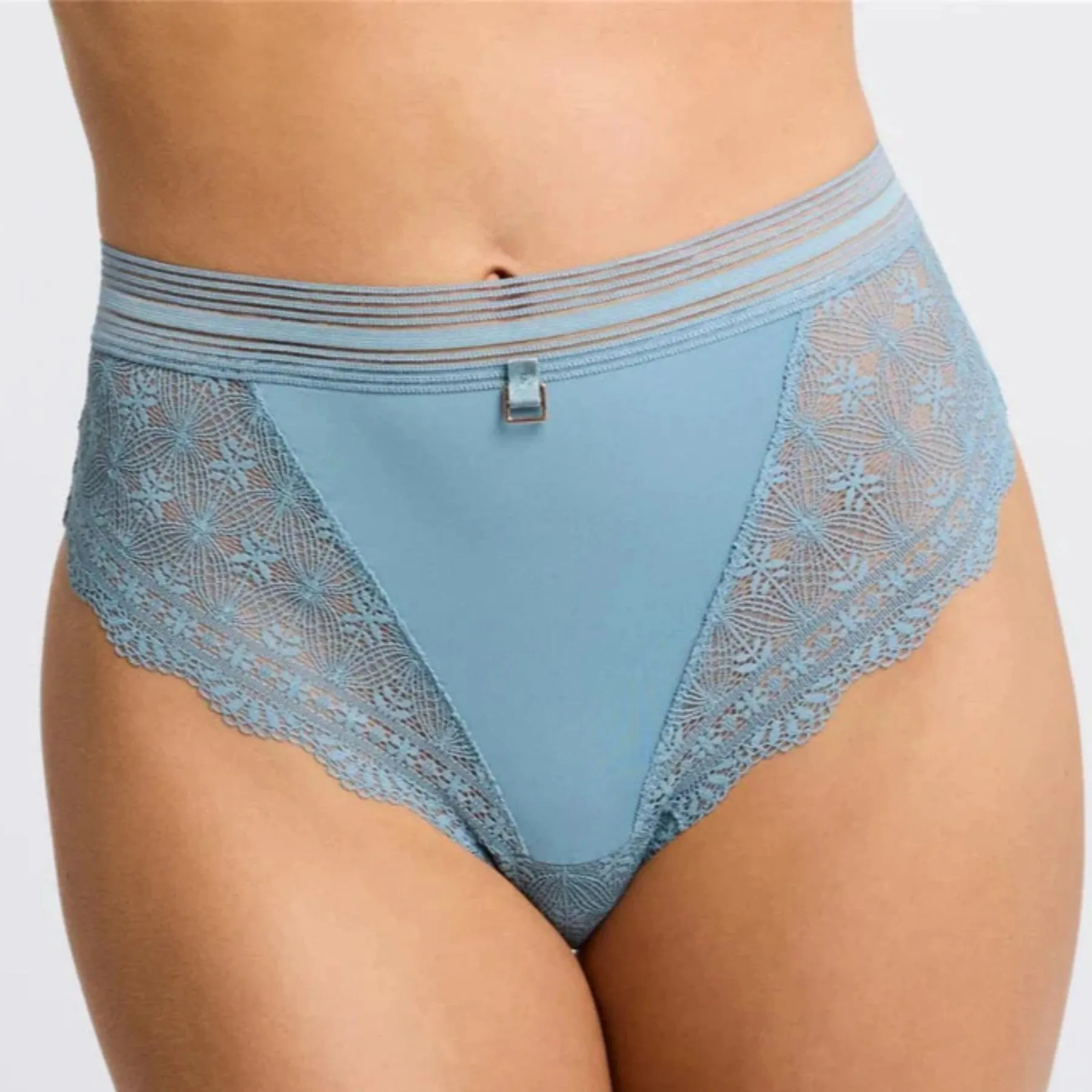 Salt Spring High Waist Brief 9549 - Sea Salt