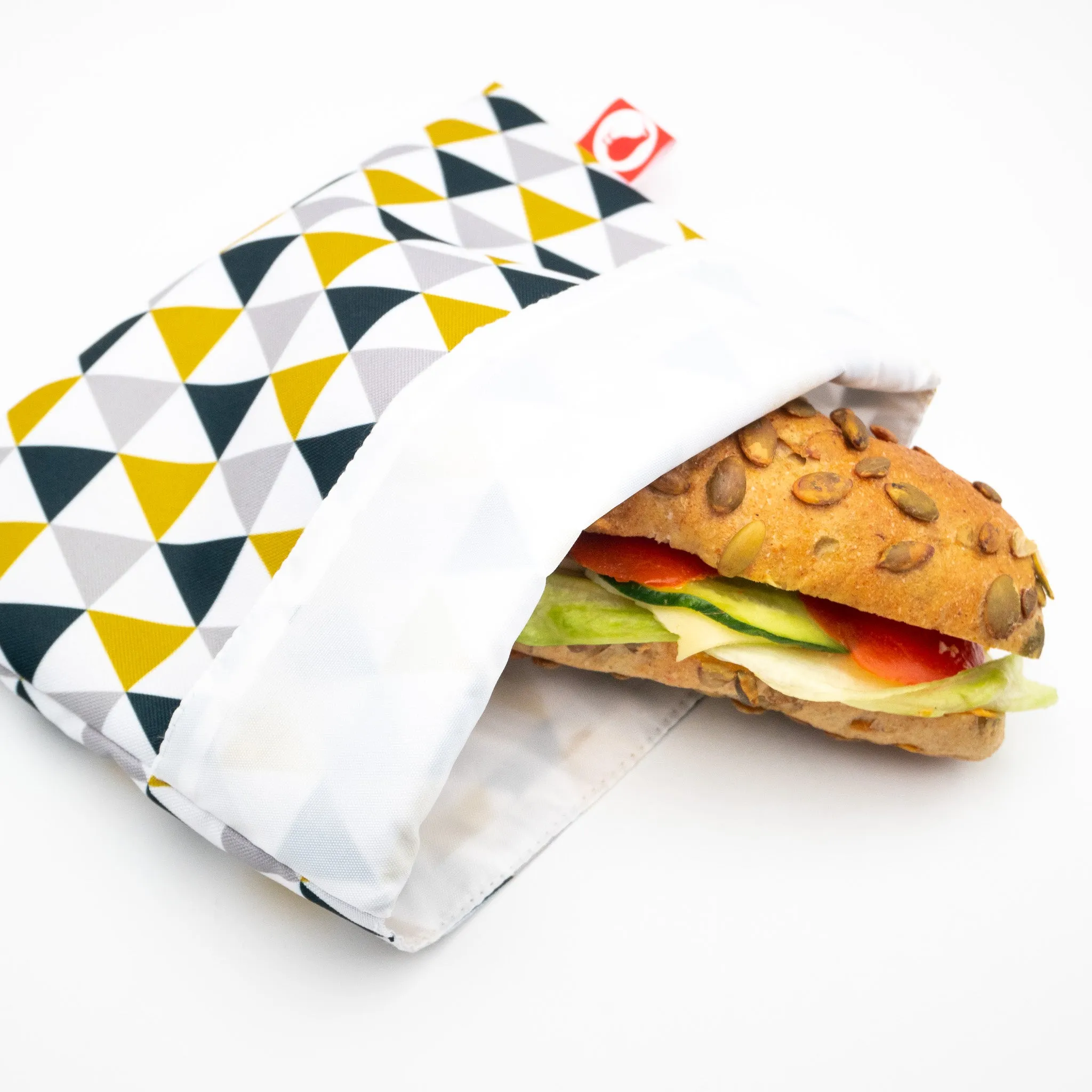 Sandwich Bag (Triangle-gray-yellow)