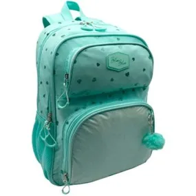 School Bag Blin-Blin Turquoise 42 x 31 x 17 cm Hearts