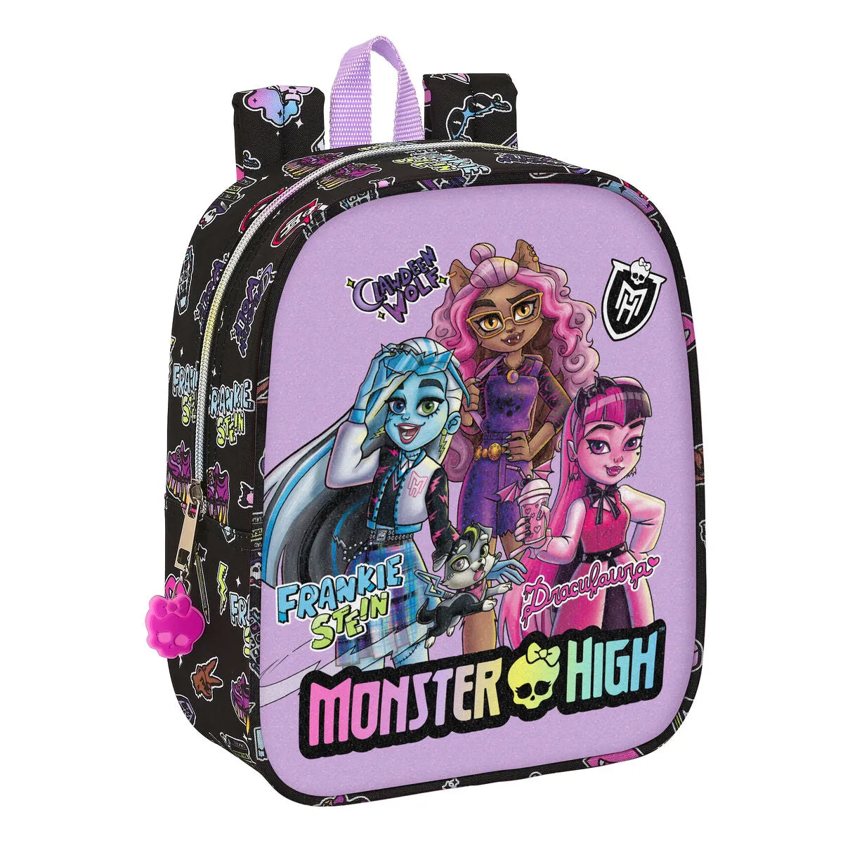 School Bag Monster High Creep Black 22 x 27 x 10 cm