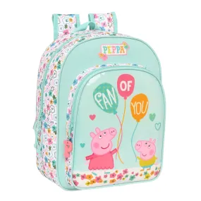 School Bag Peppa Pig Cosy corner Light Blue 26 x 34 x 11 cm