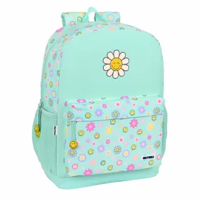 School Bag Smiley Summer fun Turquoise (32 x 43 x 14 cm)