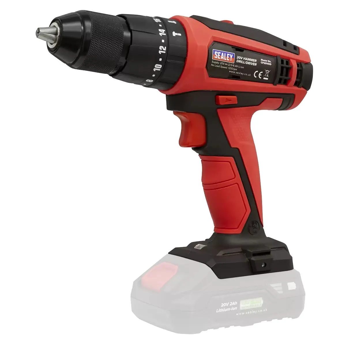 Sealey CP20VDDKIT1 20V Combi Drill Kit With Battery & Charger