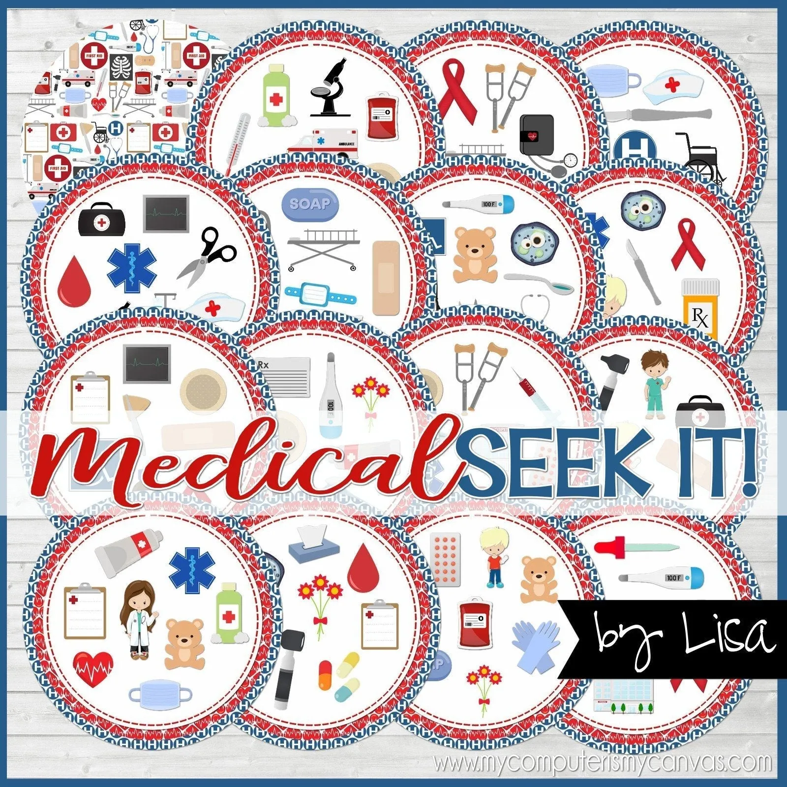 SEEK IT! {Medical} PRINTABLE Matching Game