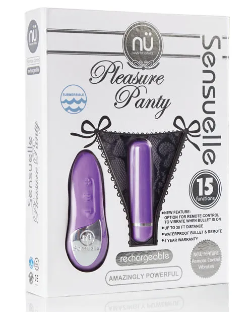 Sensuelle Pleasure Panty Bullet W/remote Control - 15 Functions