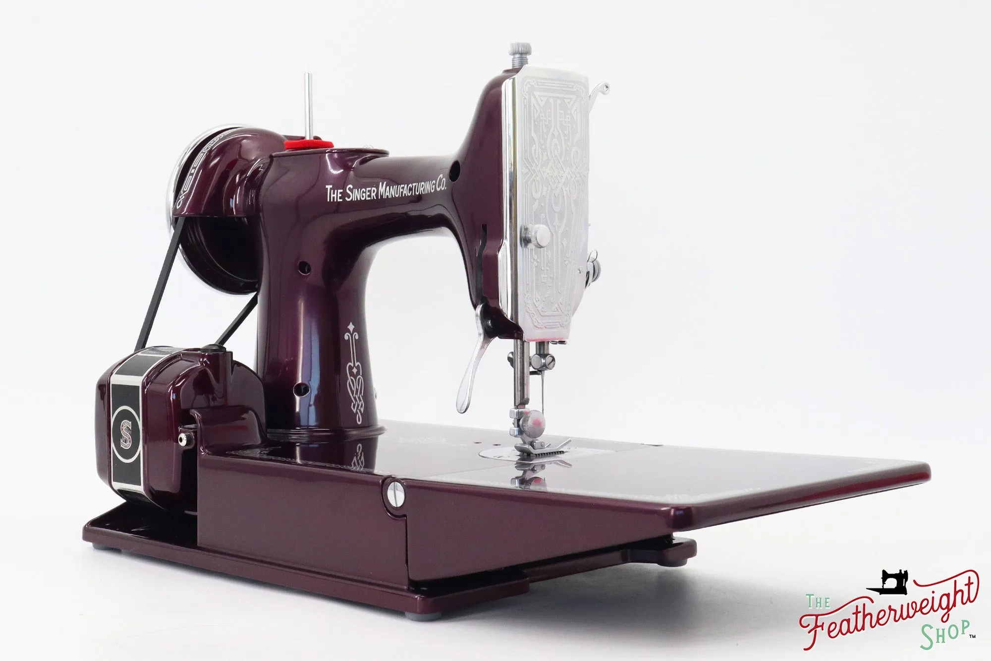 Singer Featherweight 221, AE2120** - Fully Restored in Star Garnet