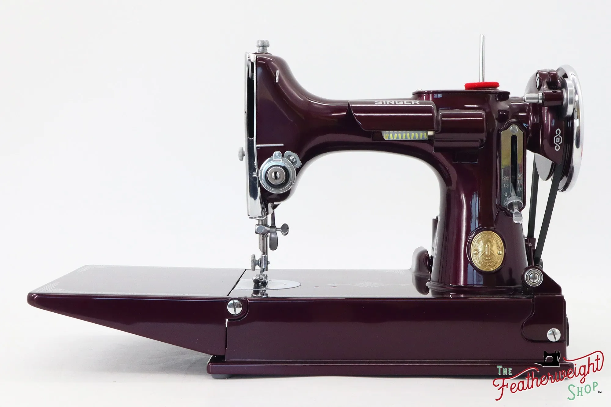 Singer Featherweight 221, AE2120** - Fully Restored in Star Garnet