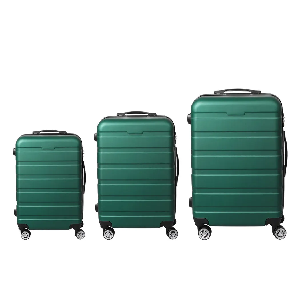 Slimbridge 3PC Luggage sets Suitcase Green