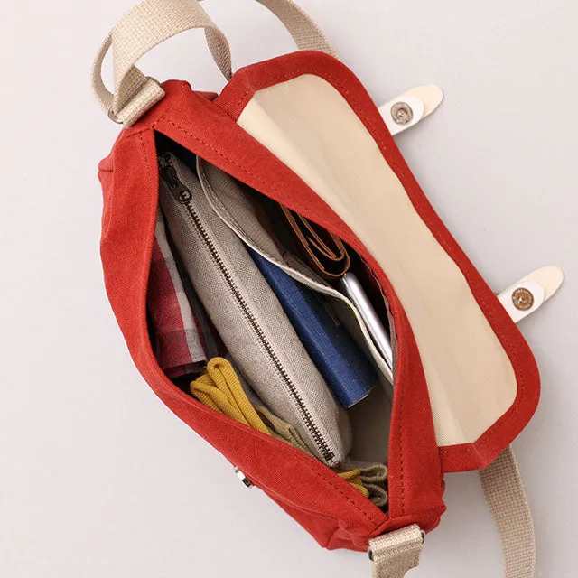 Small Shoulder Bag - Postal Mail Carrier Bag Design 2 / Red -, Cross Body Bag