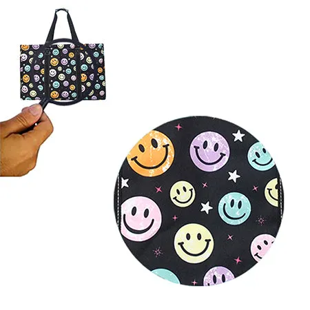 Smiley Faces Shopping Utility Tote Bag