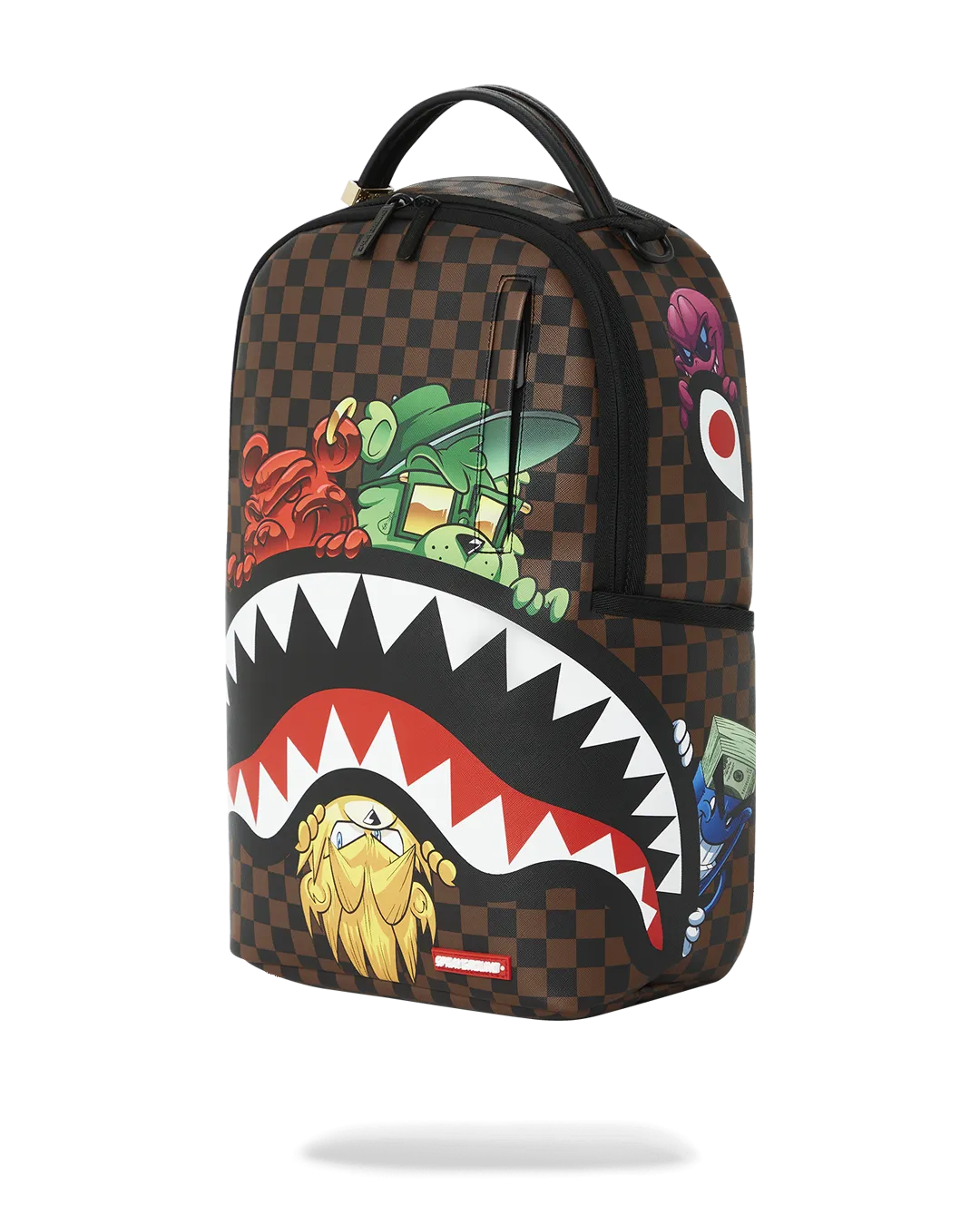 Sprayground Sharks in Paris Characters Sneakin' Backpack