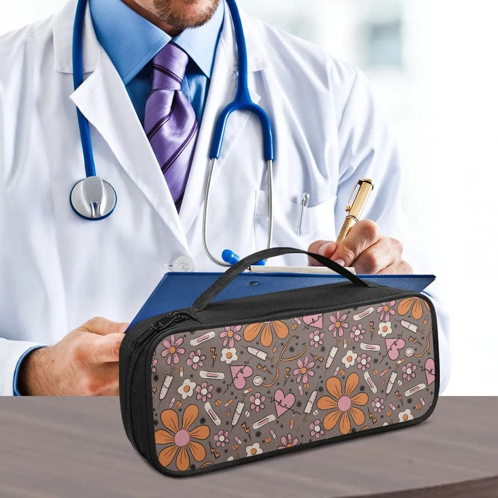 Stethoscope Brown Sunflower Storage Bag