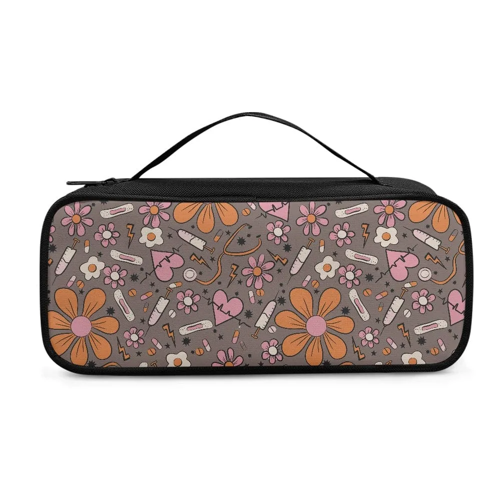 Stethoscope Brown Sunflower Storage Bag