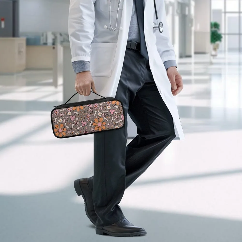 Stethoscope Brown Sunflower Storage Bag