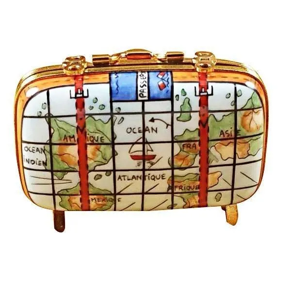 Suitcase with Maps