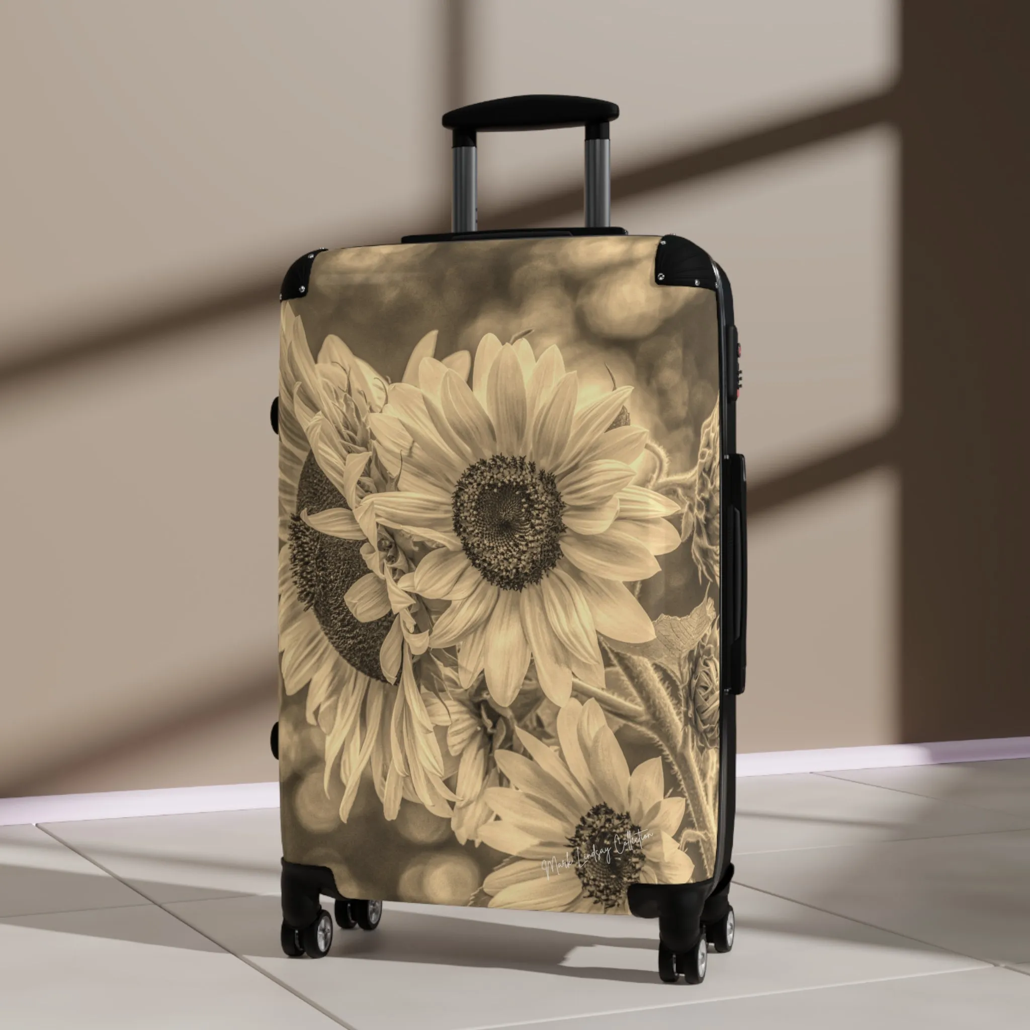 Sunflower Dreamy Bronze Custom Art Luggage