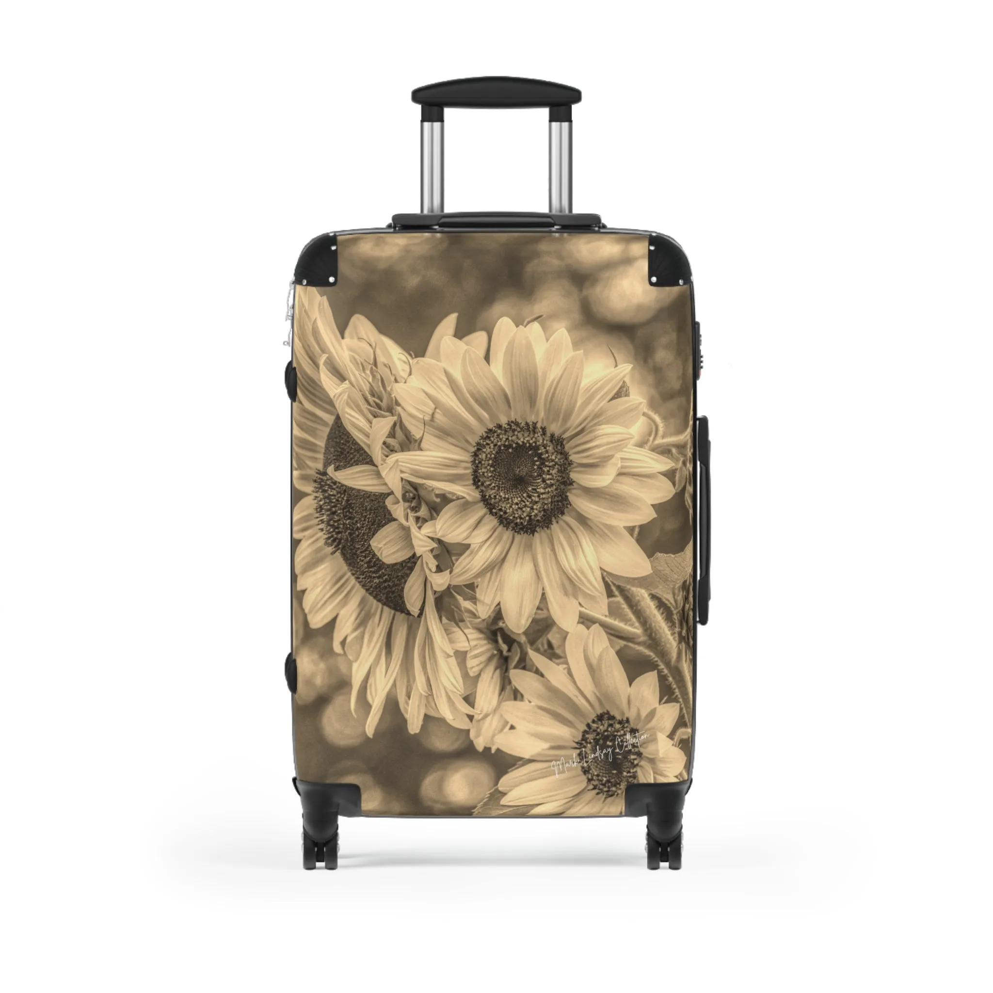 Sunflower Dreamy Bronze Custom Art Luggage