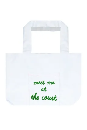 Sunseeker Take Away Tote Bag - Meet me at the Court Embroidery