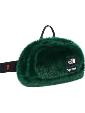 Supreme X The North Face Faux Fur Waist Bag Green