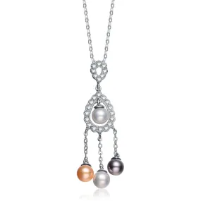 Sylvie Pearl Dangling Pendant Necklace