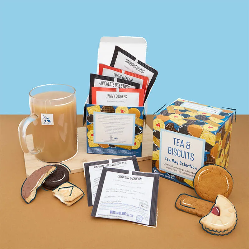 Tea & Biscuits Tea Bag Selection Gift Cube