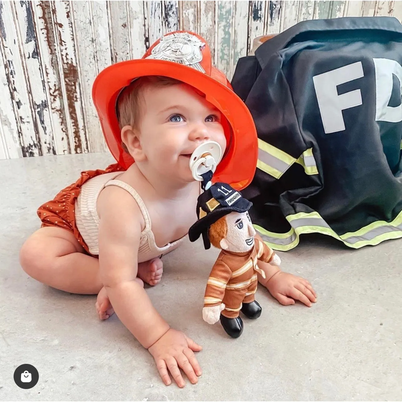 The Firefighter Pacifier Plushies