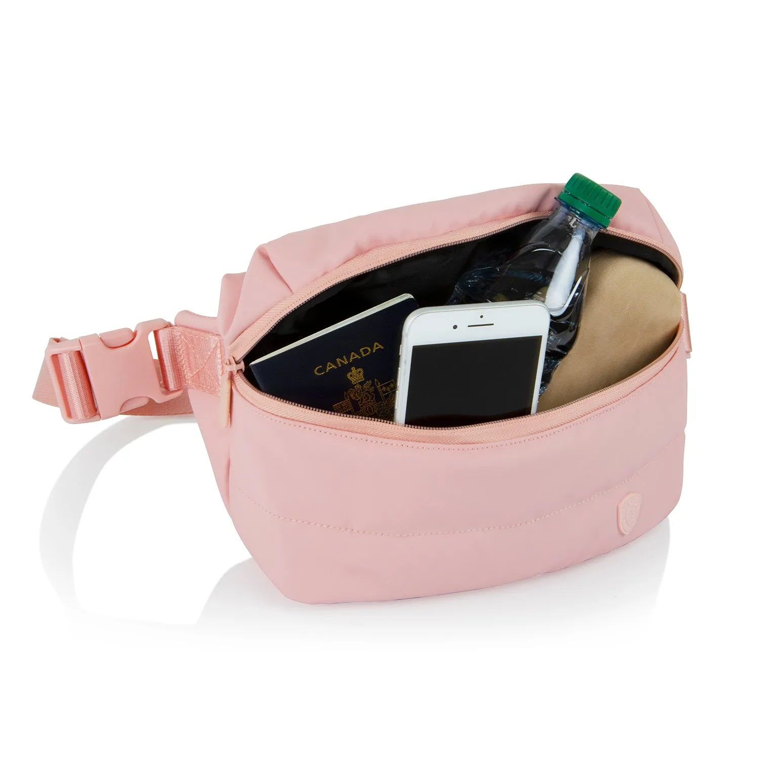 The Puffer Waist Bag - Rose