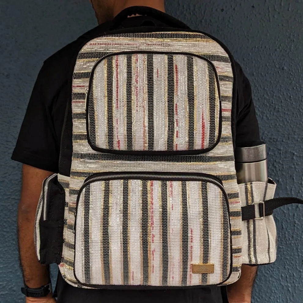 Upcycled Handwoven Commuter Backpack (CBP0324-118)