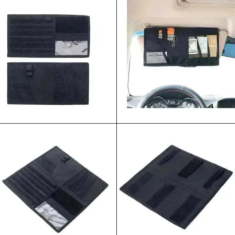 Vehicle Visor Panel Sun Visor Organizer CD Bag Holder Car  Accessories