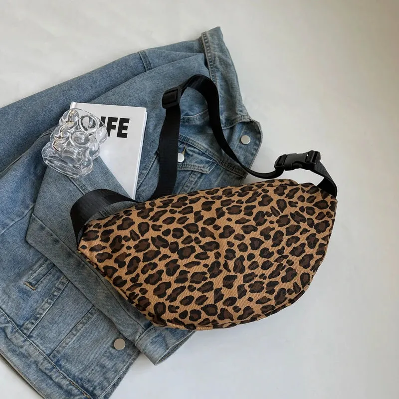 Vintage Leopard Print Fanny Pack Women’s Fashion Bag