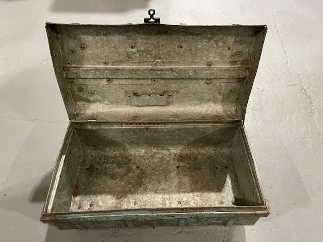 Vintage Metal  Suitcase  #6052