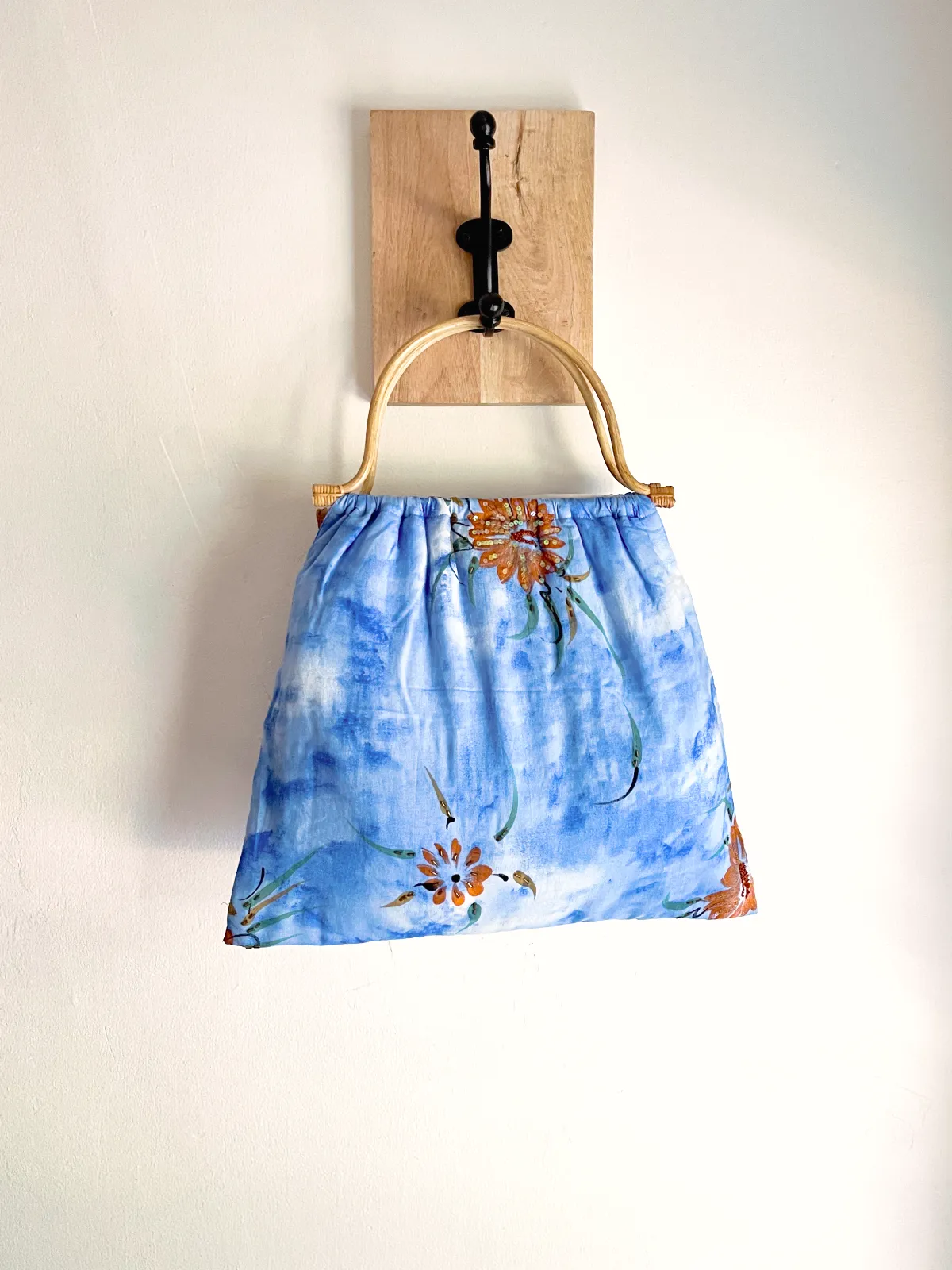 Vintage Sky Blue Cloud Bag