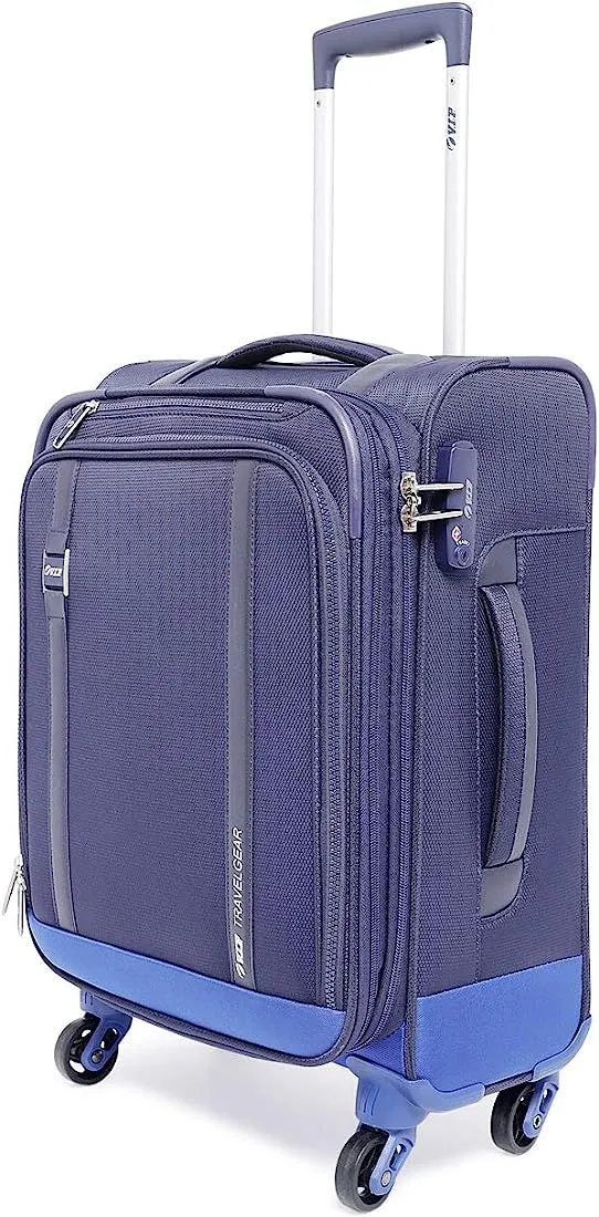 VIP Polyester Soft 57 Cms Luggage Suitcase 28x38x58cm Blue