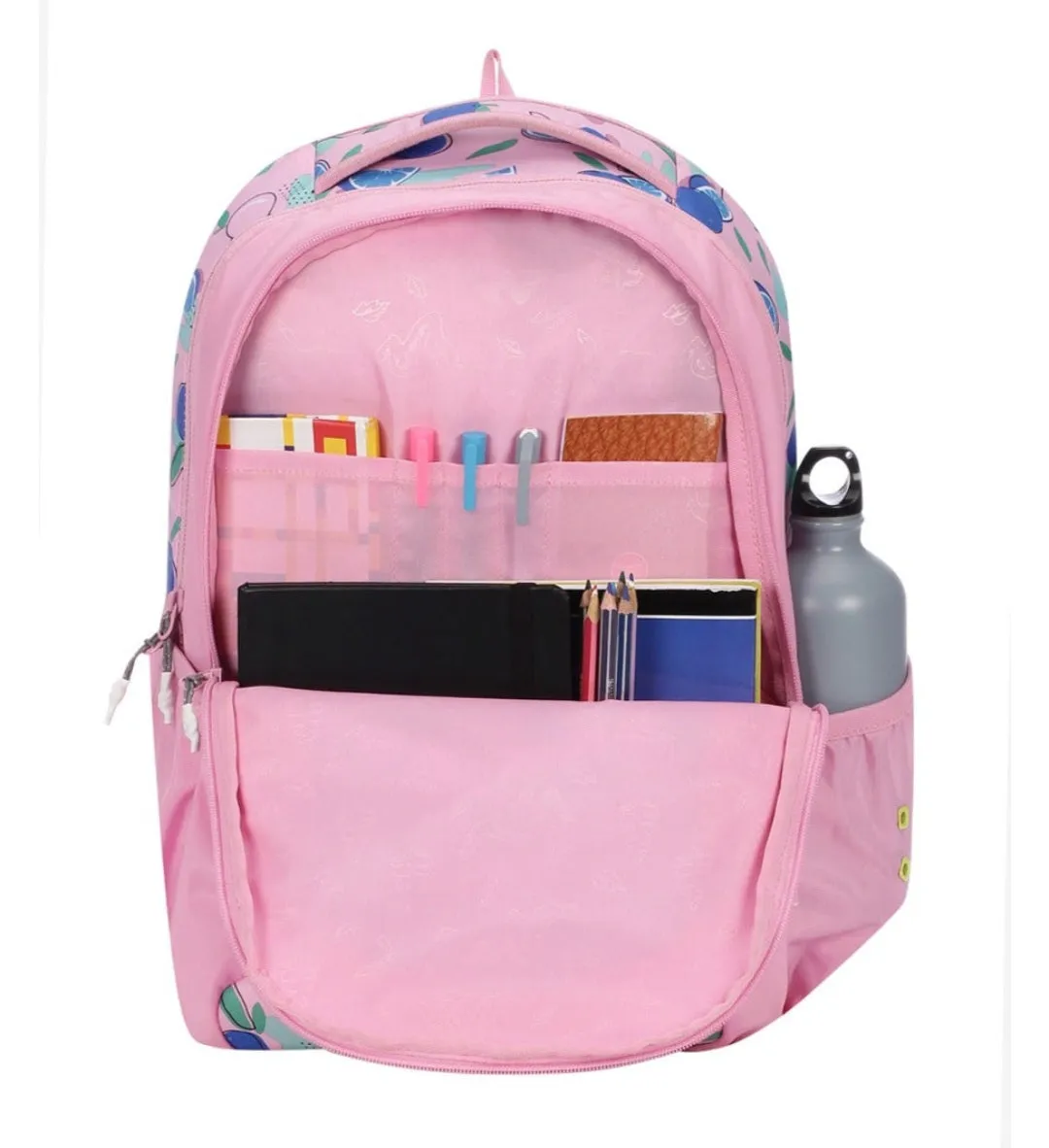 Wildcraft wiki girl 3 citrus pink school backpack |school bag