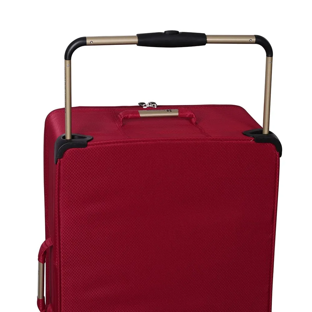 Worlds Lightest 4 Wheel Medium Suitcase- Ribbon Red