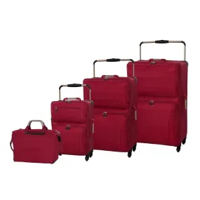 Worlds Lightest 4 Wheel Medium Suitcase- Ribbon Red