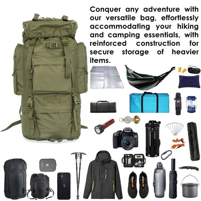 Xtreme Xccessories  Camping & Hiking Adventure Tactical 65L Backpack