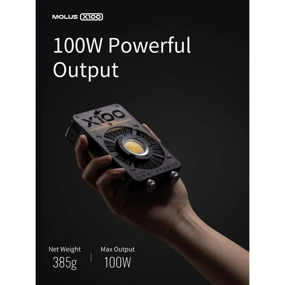 Zhiyun MOLUS X100 100W Bi-Colour Pocket COB Monolight (Combo Kit)